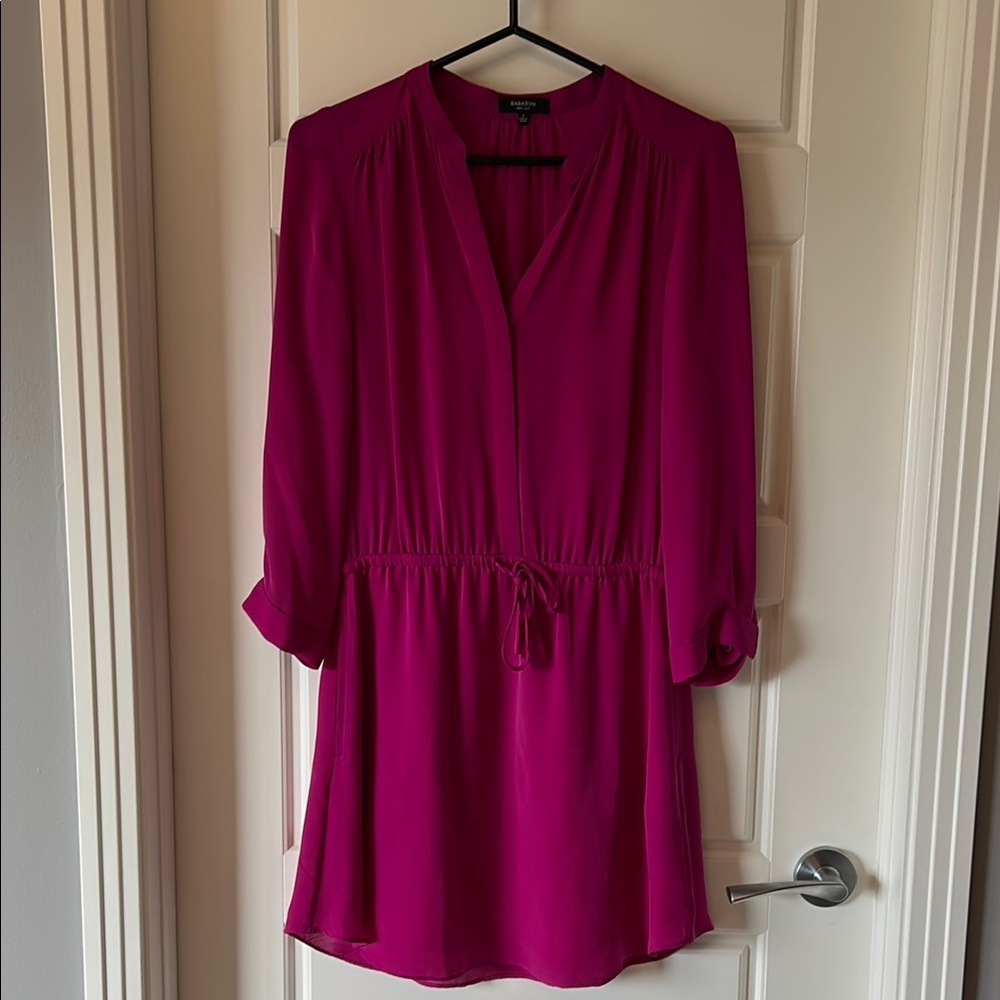 Babaton Fuchsia Silk dress